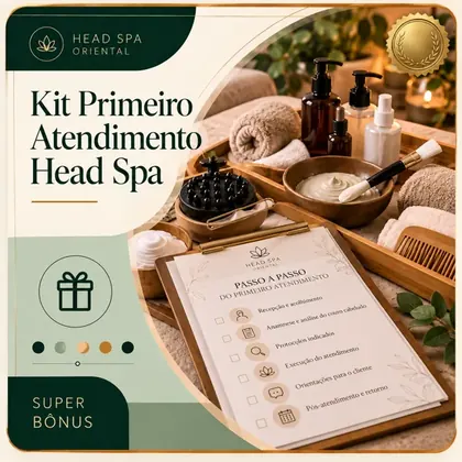 Capa do Super Bônus Kit Primeiro Atendimento Head Spa